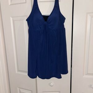 Bal Harbour Swim Blue Halter Dress